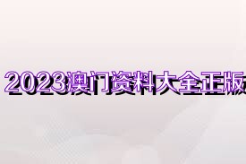 新澳門資料大全正版資料2023,新澳門資料大全正版資料2023，探索與解讀